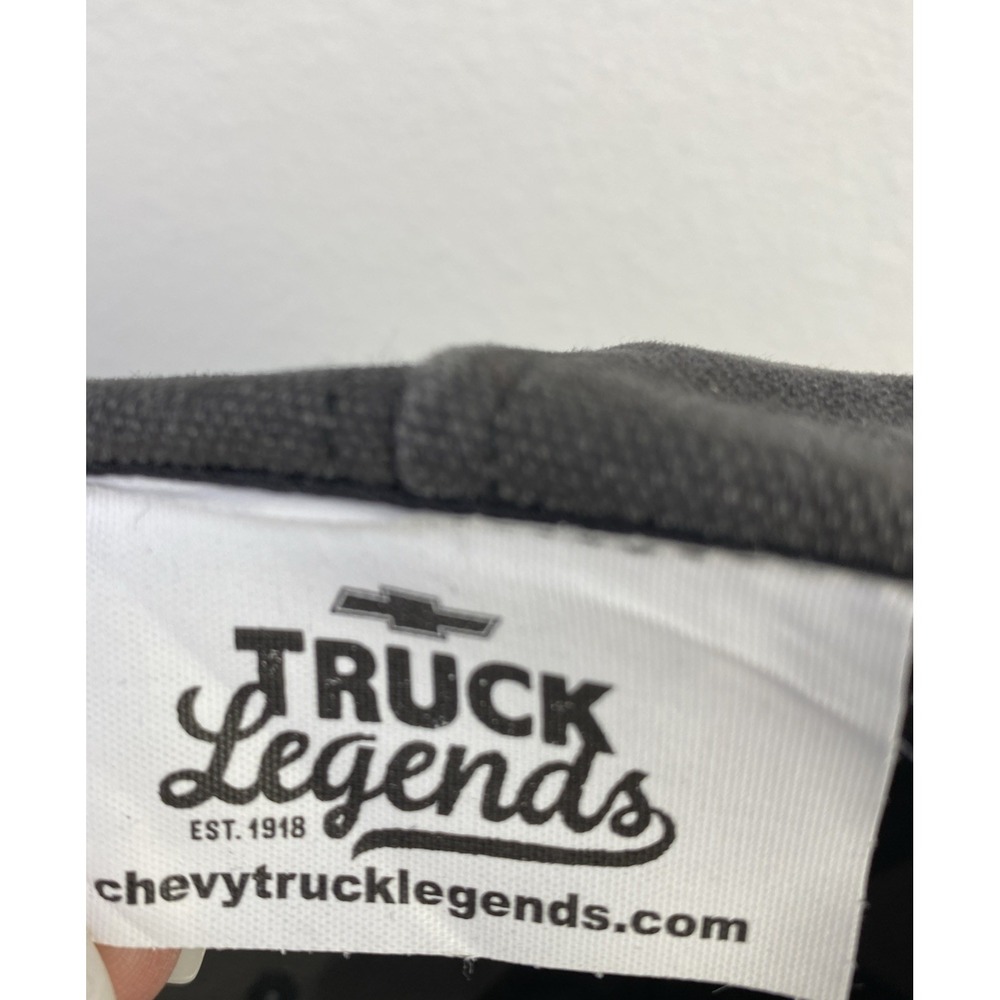 Chevrolet Truck Legends Hat Men Gray OS Adjustable Strap-back USA Logo Patch - Picture 8 of 9